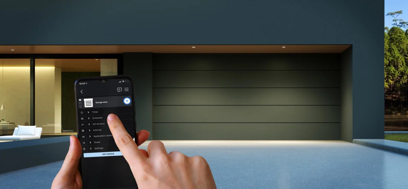 Celular que abre el portón de un garaje